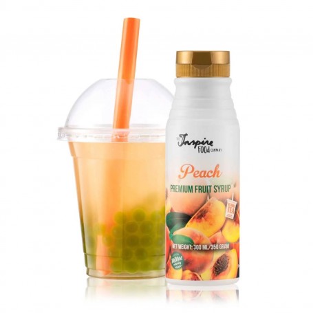 Syrup for Bubble Tea & desserts 300ml x 12pcs | Peach