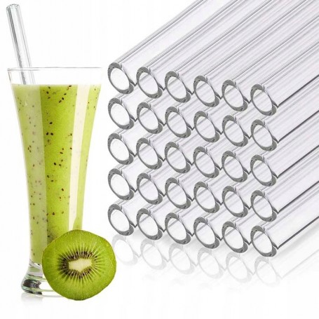 Glass straws | 24cm | 100pcs