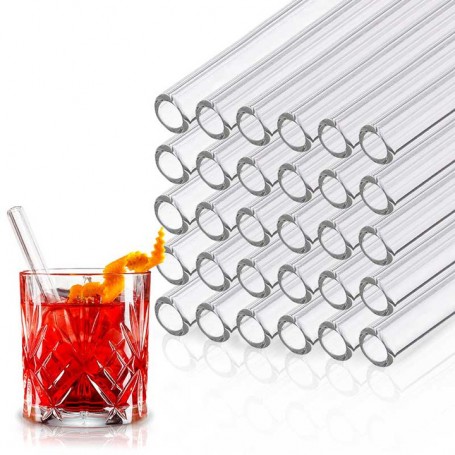 Glass straws | 15cm | 100pcs